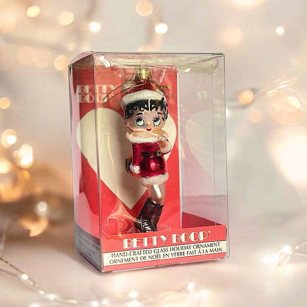 COPY - Betty Boop Hand Crafted Glass Christmas Ornament Sexy Santa Kurt S. Adler